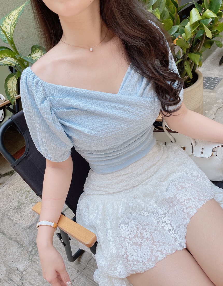 アンバランスバックロングレースミニスカート | mirangmirang | 詳細画像28