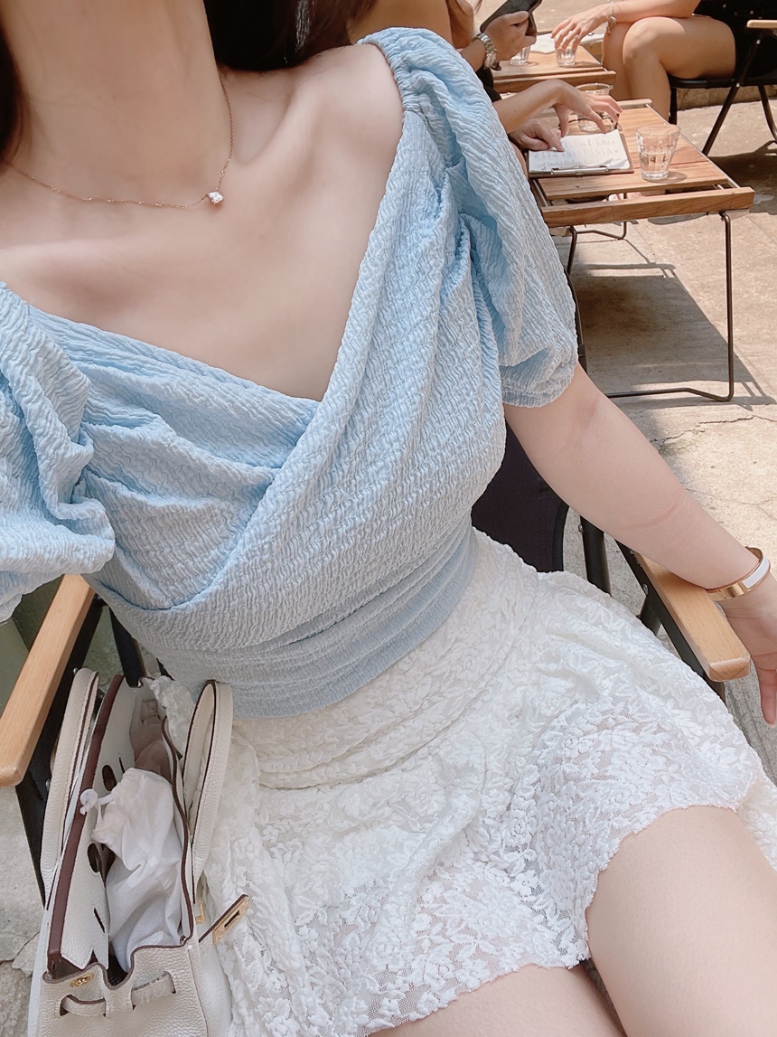 アンバランスバックロングレースミニスカート | mirangmirang | 詳細画像37