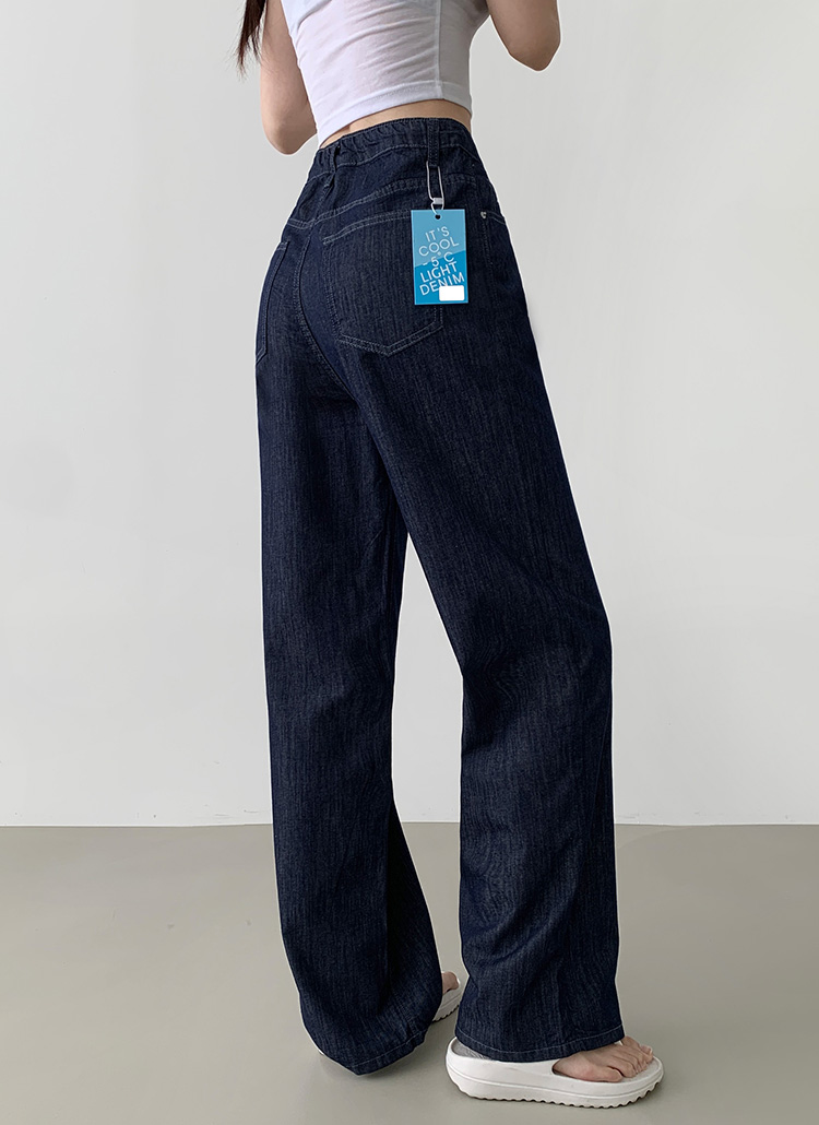 3TYPEノンウォッシュサマーデニムパンツ | レディースファッション通販