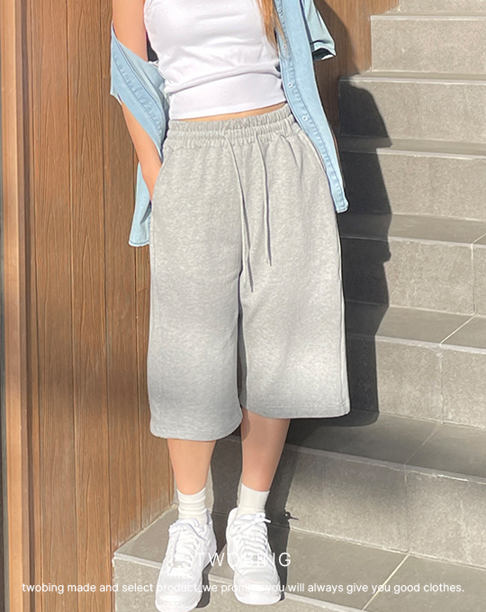 ALMA y2kワイドハーフパンツ Y2Kハーフワイドスウェットパンツ | レディースファッション通販