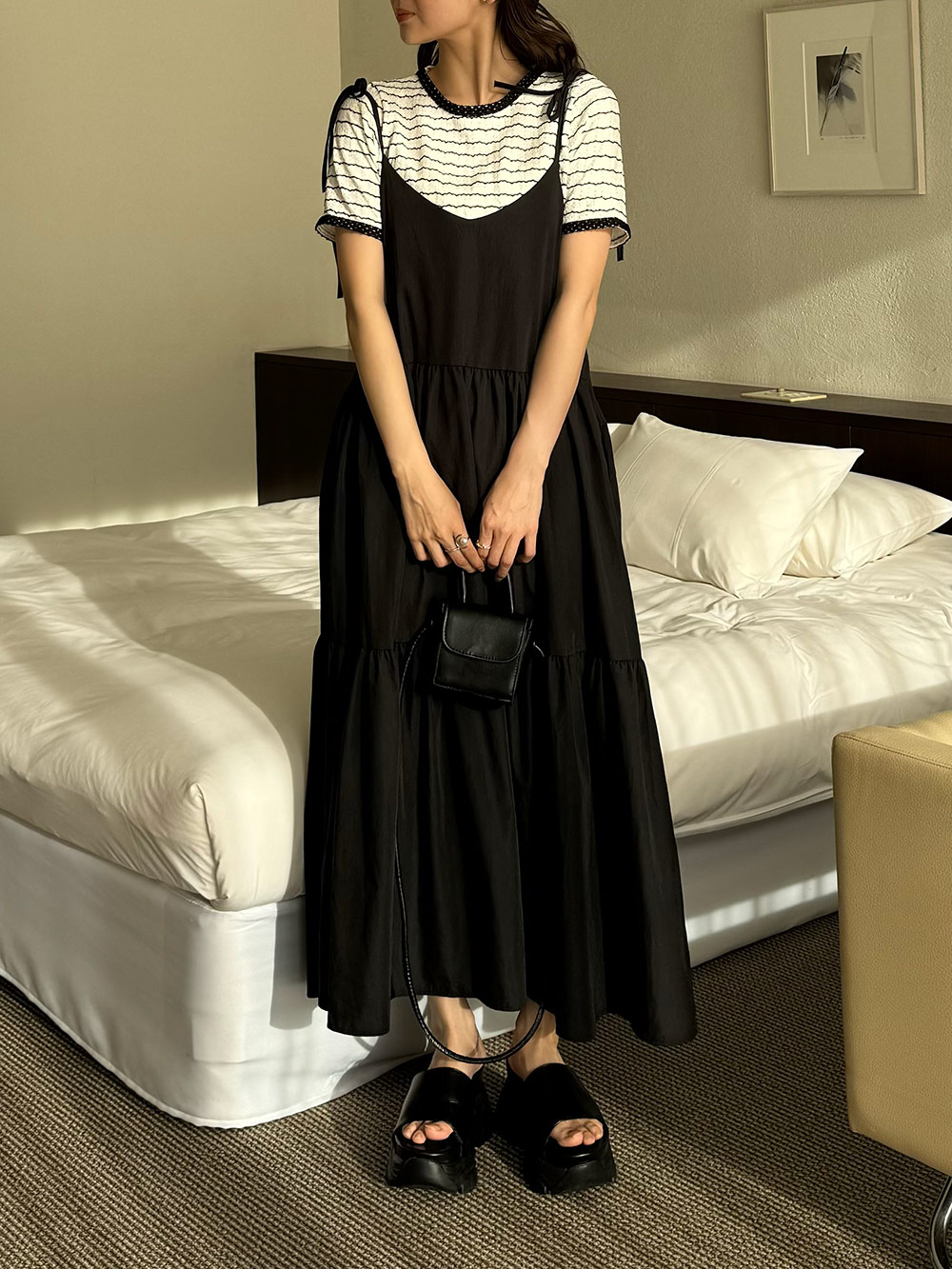 ウェーブボーダー配色ブラウス | 詳細画像3