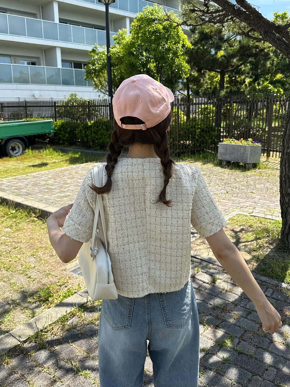 グリッターツイード半袖ジャケット | 詳細画像6