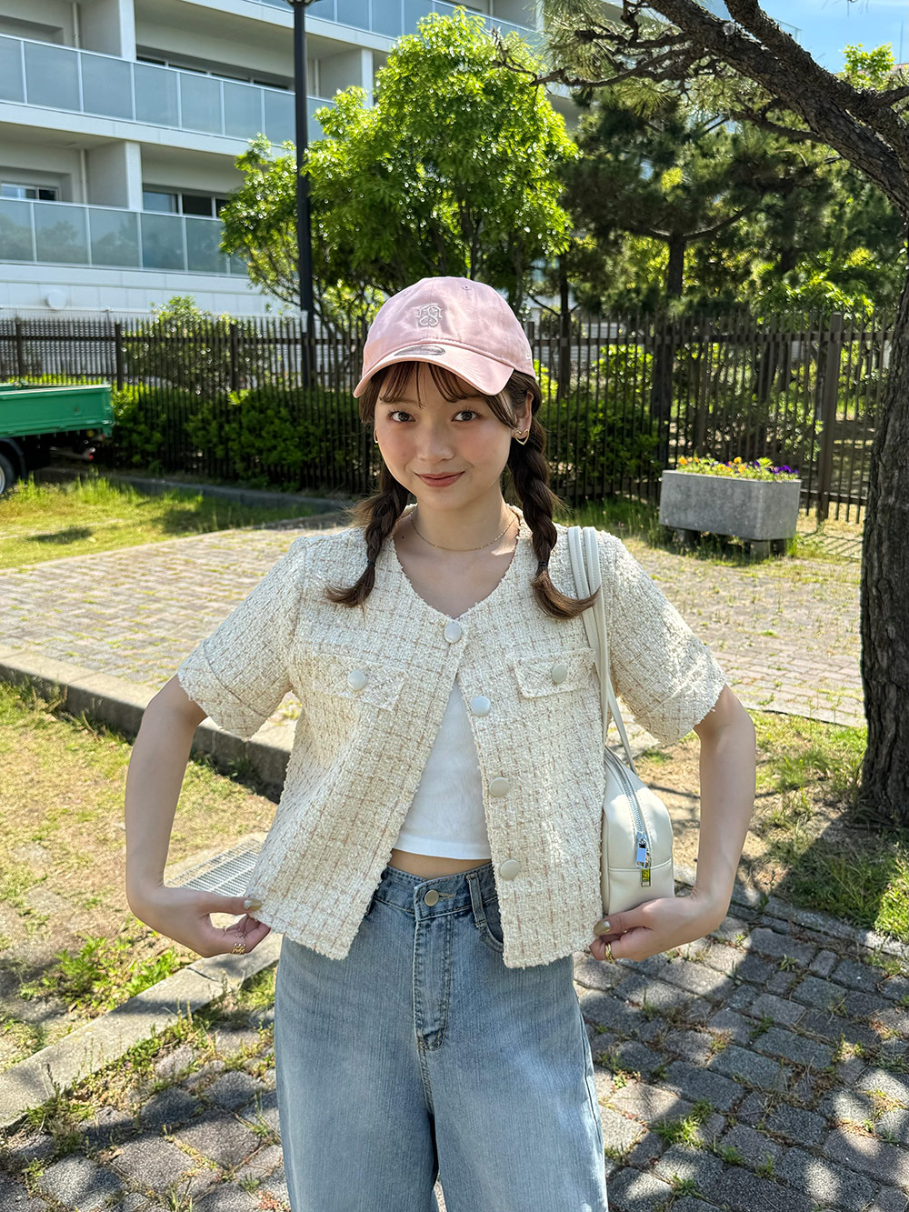 グリッターツイード半袖ジャケット | 詳細画像11