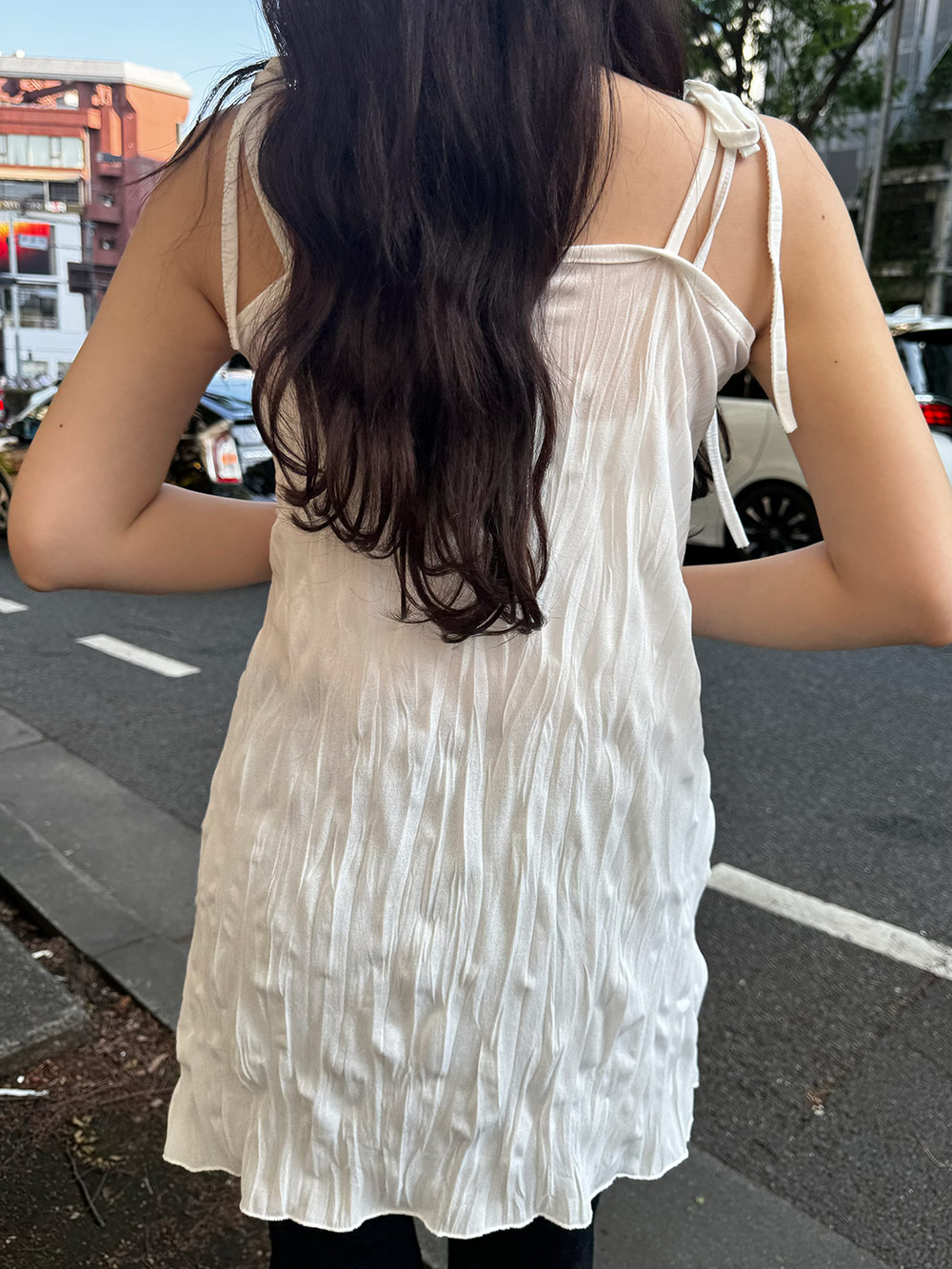 ネックストラップ付シアーキャミワンピース | 詳細画像19