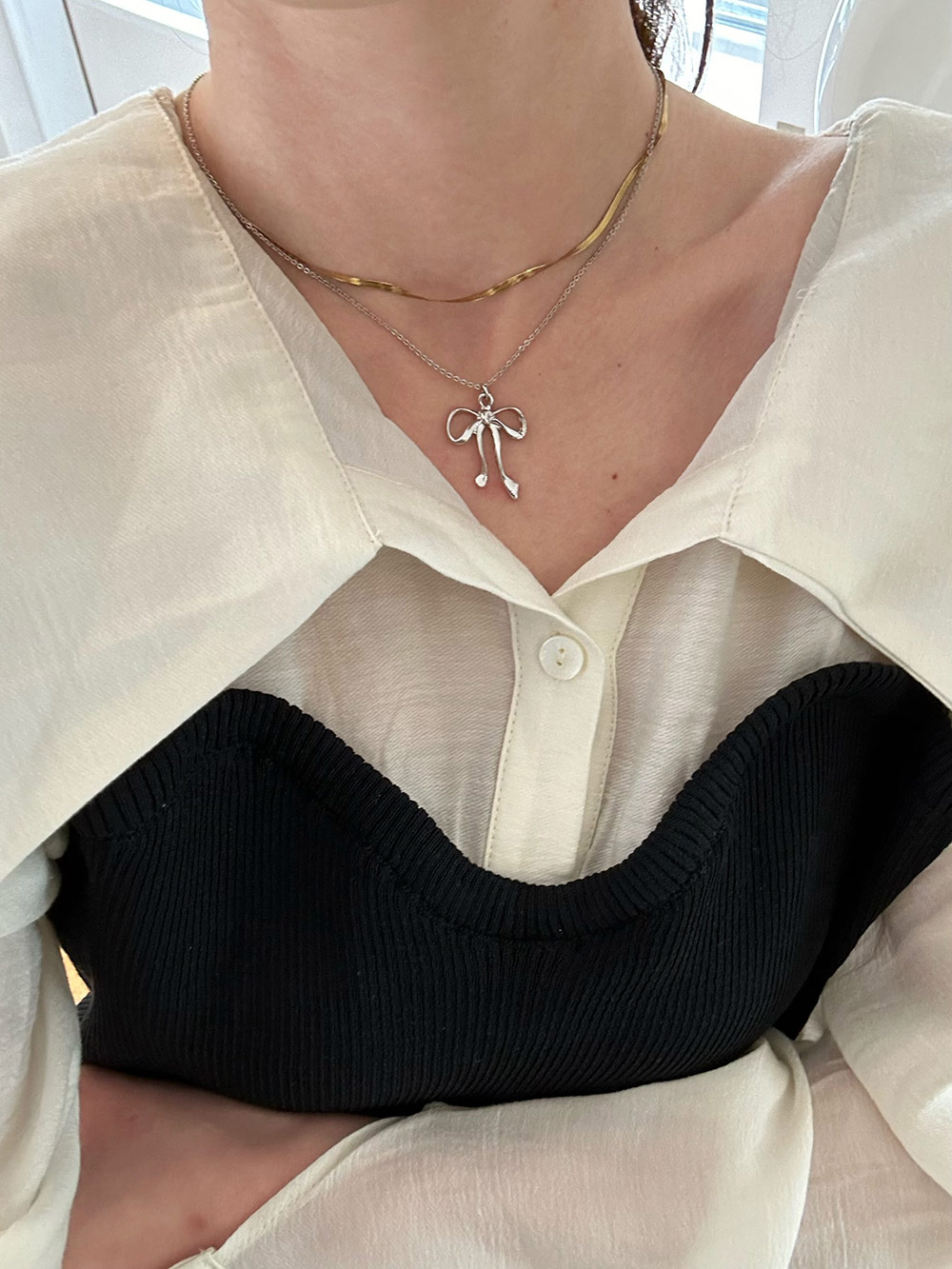 リボンペンダントネックレス | 詳細画像4