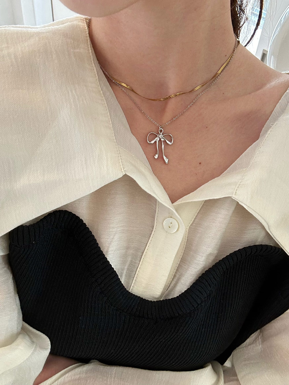 リボンペンダントネックレス | 詳細画像6