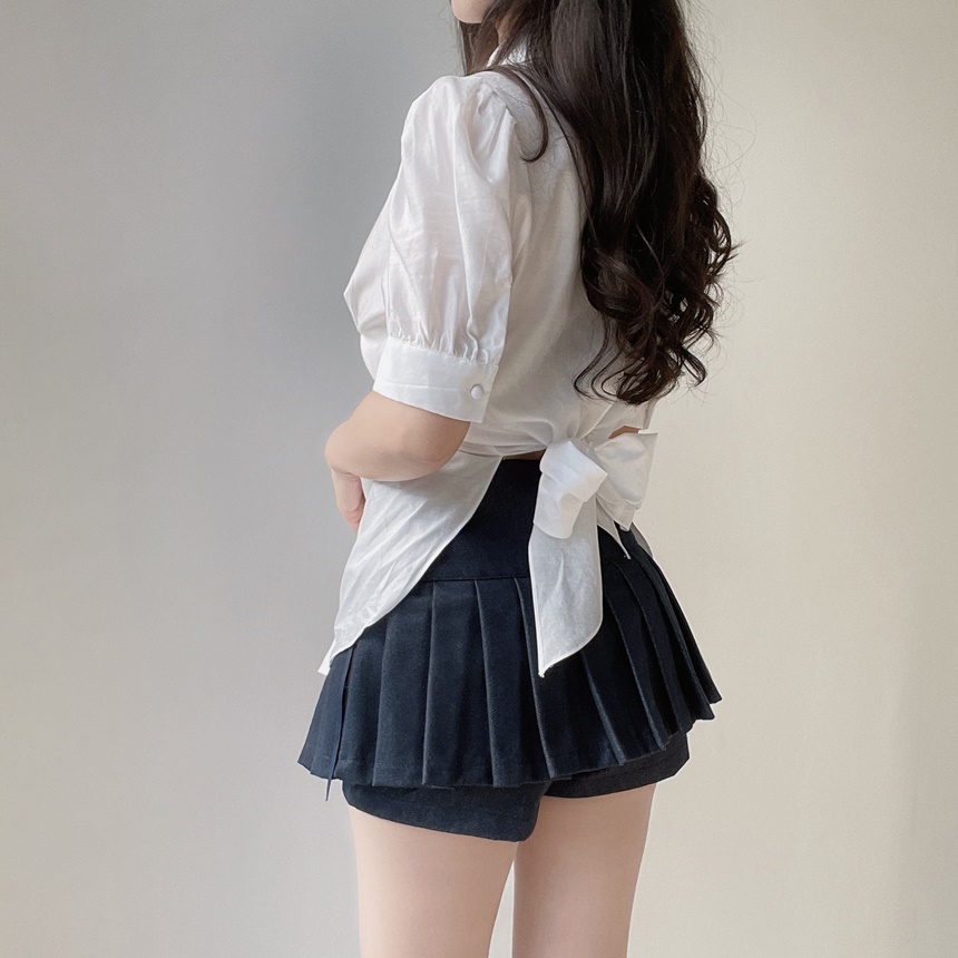 サイドリボンアイレットプリーツスカートパンツ | mirangmirang | 詳細画像6