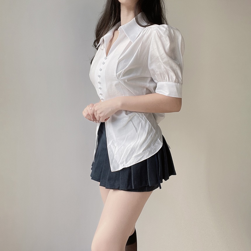 サイドリボンアイレットプリーツスカートパンツ | mirangmirang | 詳細画像9