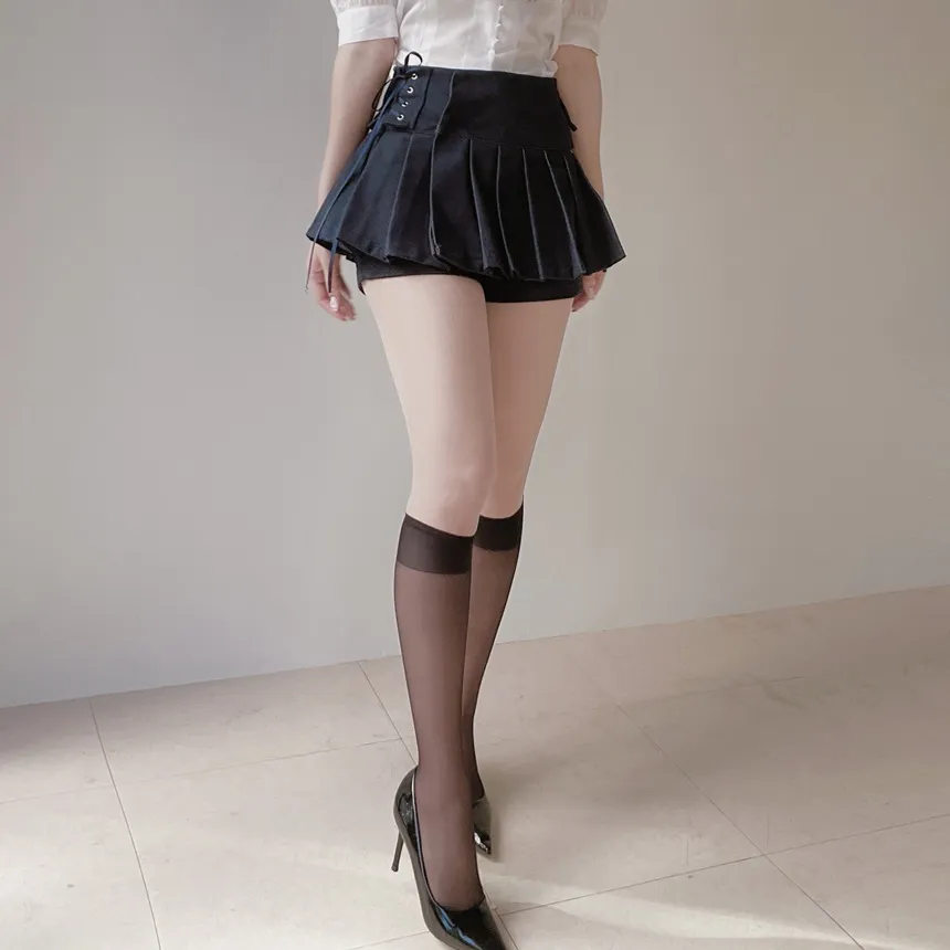 サイドリボンアイレットプリーツスカートパンツ | mirangmirang | 詳細画像14