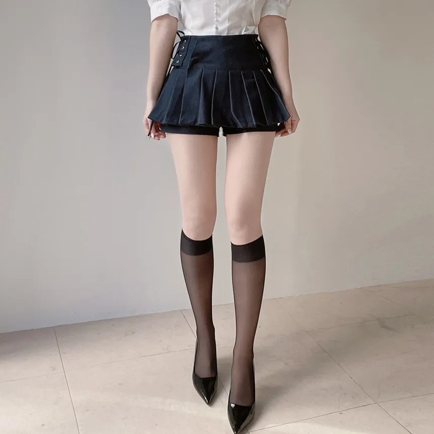 サイドリボンアイレットプリーツスカートパンツ | mirangmirang | 詳細画像16