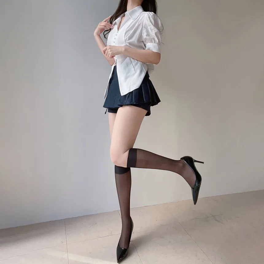 サイドリボンアイレットプリーツスカートパンツ | mirangmirang | 詳細画像24