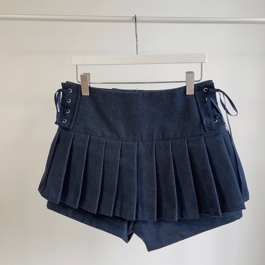 サイドリボンアイレットプリーツスカートパンツ | mirangmirang | 詳細画像30