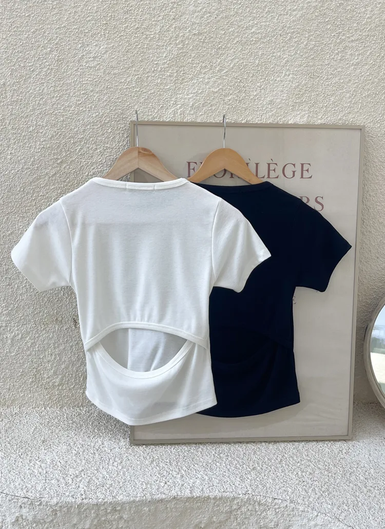 バックサークルカット半袖Tシャツ | SHOWNROOM | 詳細画像1