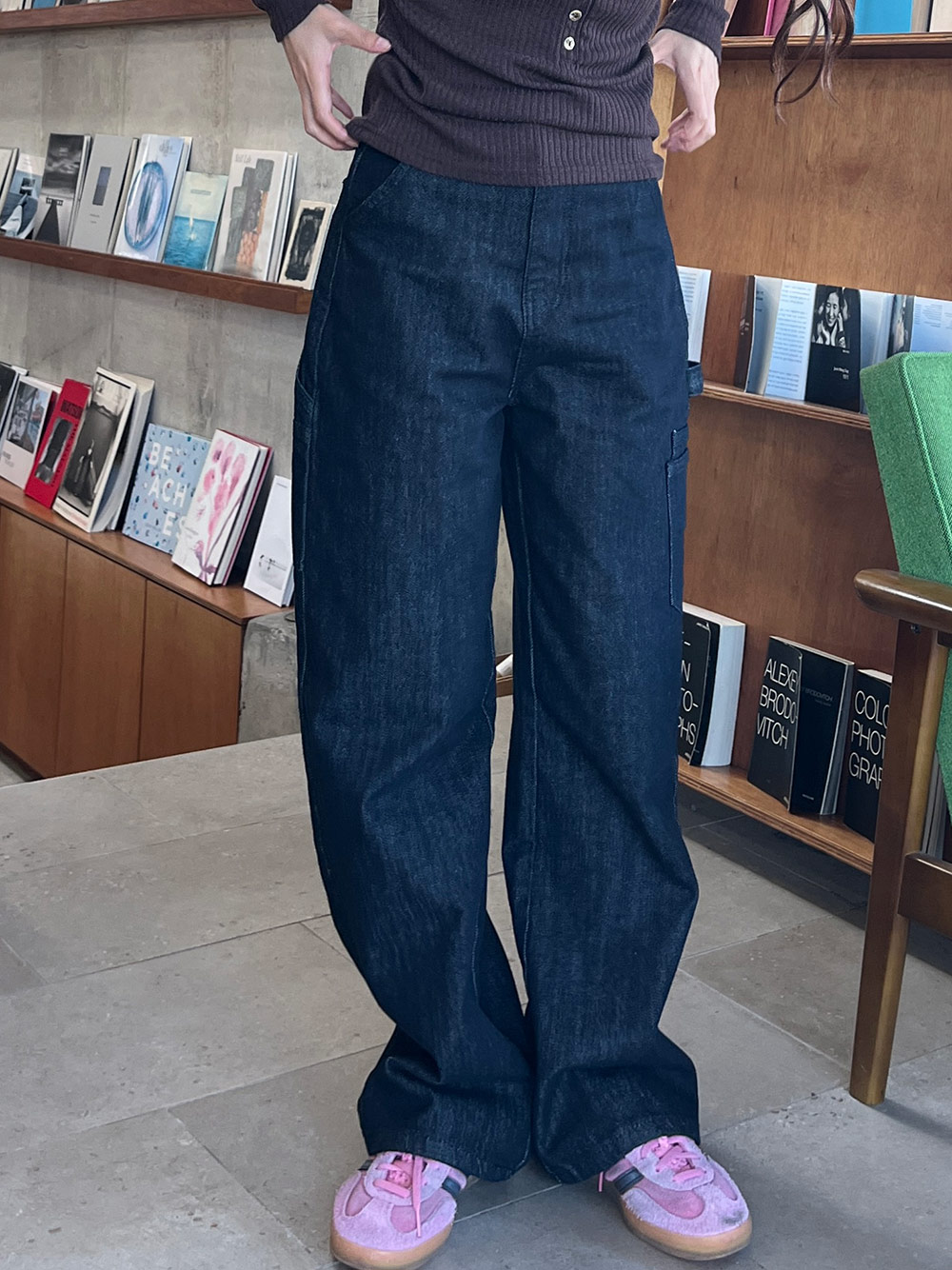 ノンウォッシュカーゴデニムパンツ | 詳細画像3