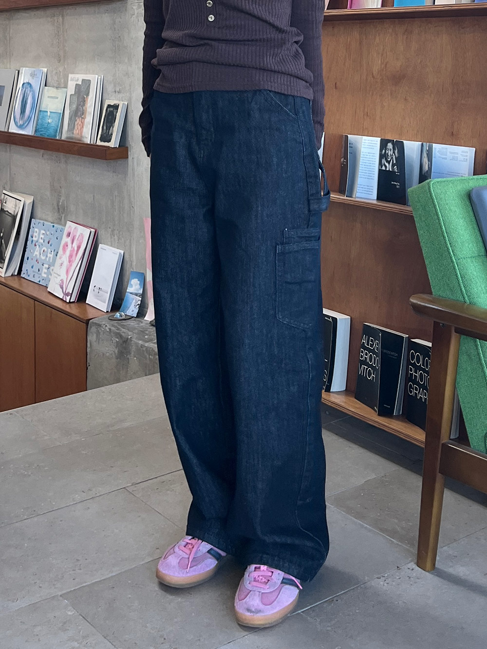ノンウォッシュカーゴデニムパンツ | 詳細画像5