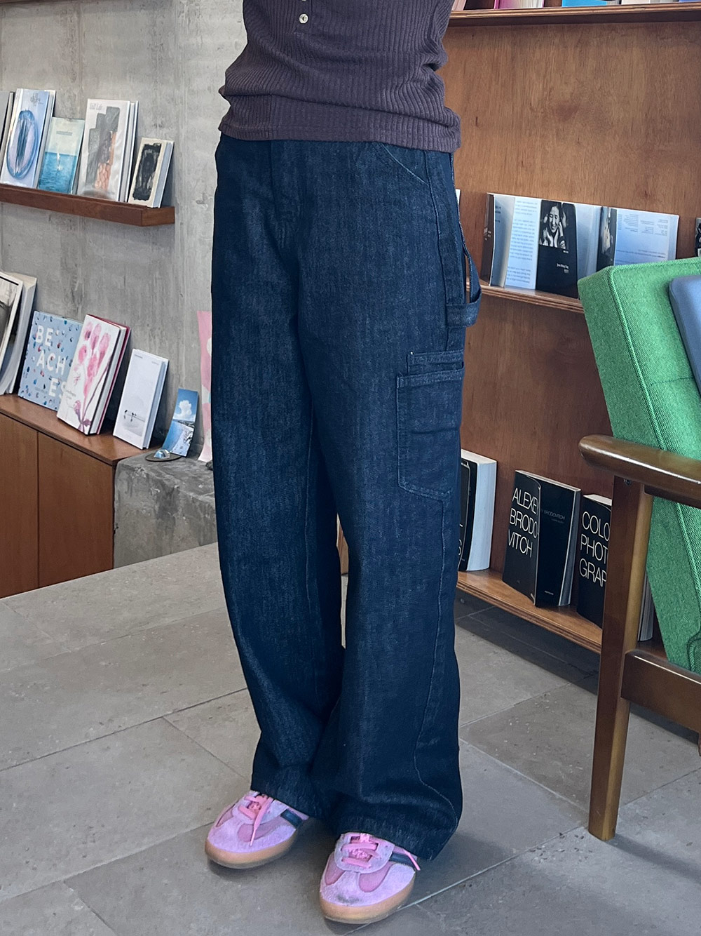 ノンウォッシュカーゴデニムパンツ | 詳細画像7