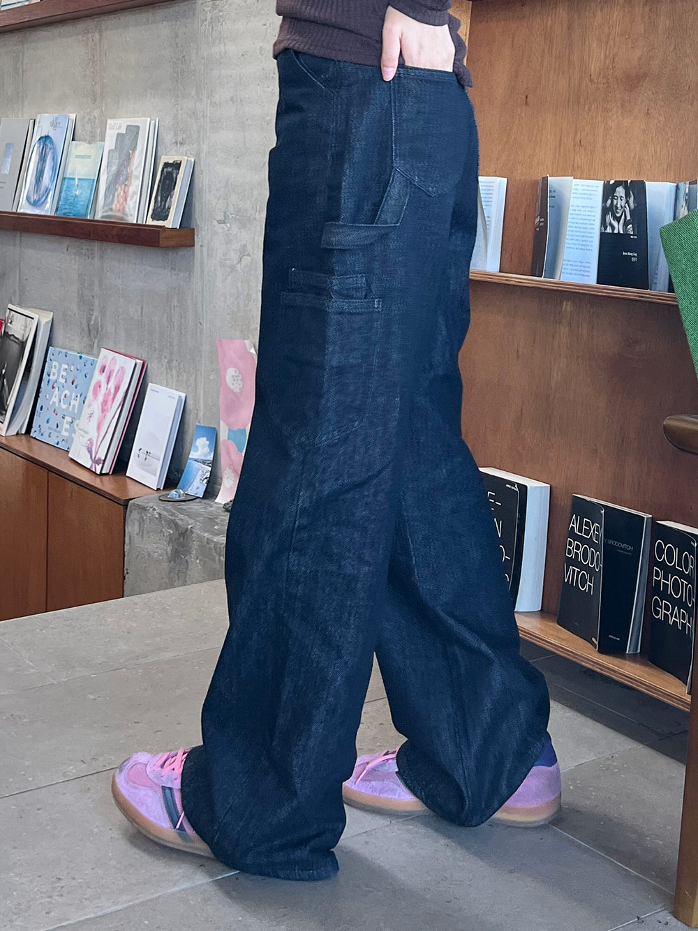 ノンウォッシュカーゴデニムパンツ | 詳細画像9