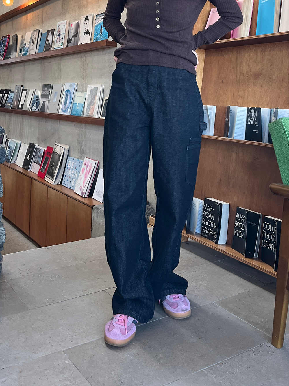 ノンウォッシュカーゴデニムパンツ | 詳細画像17
