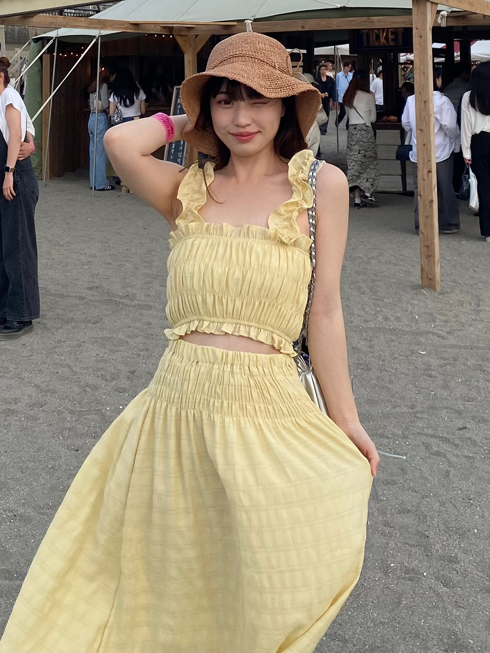 肩フリルノースリーブ&ロングスカートSET | 詳細画像17