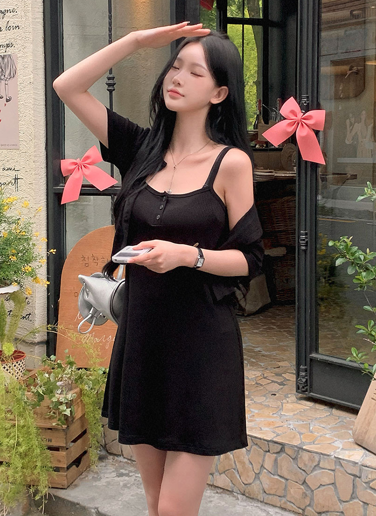 beidelli made]キャミワンピース&半袖カーディガンSET | レディース