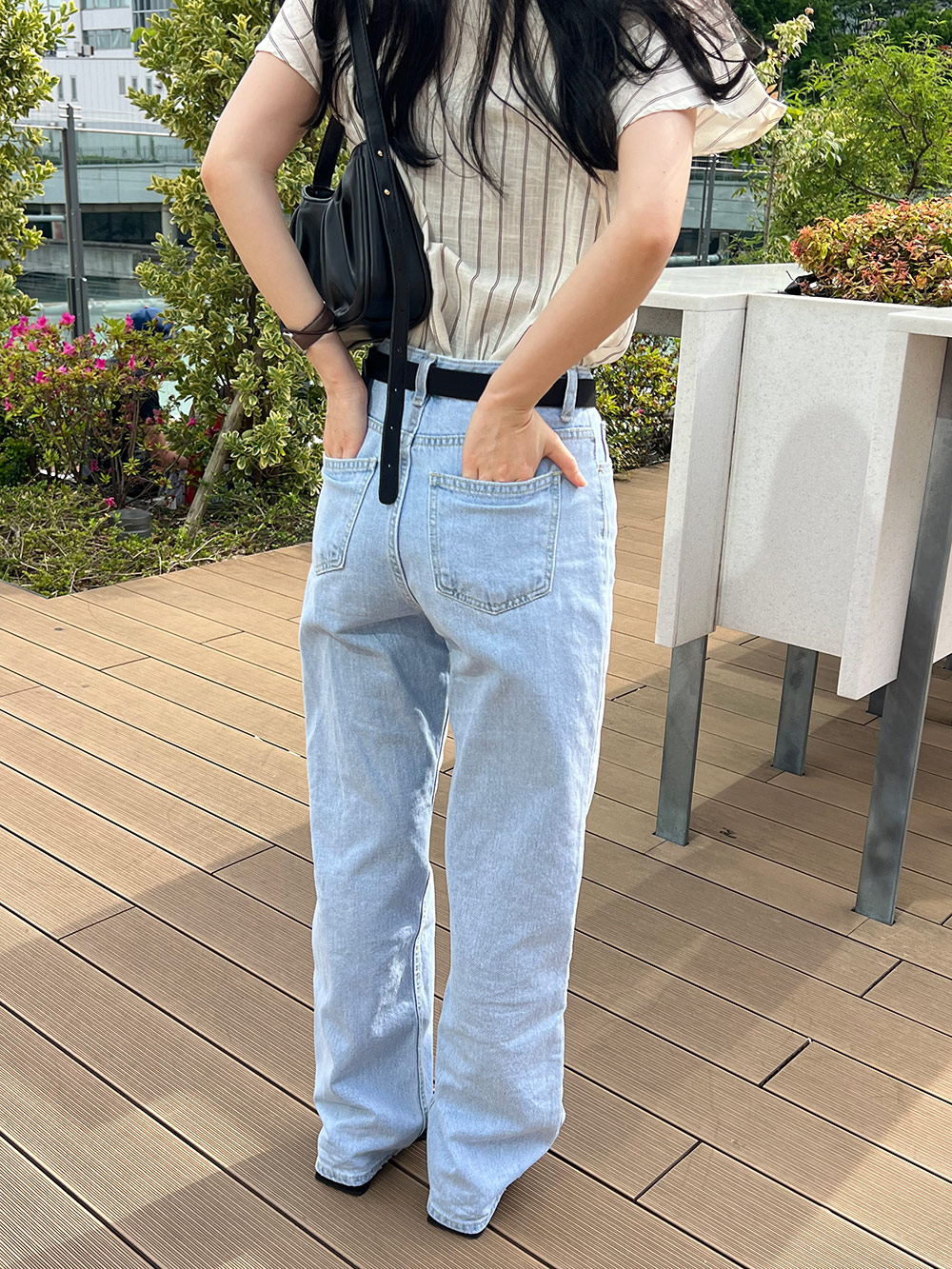 MADISON BLUE マディソンブルー チノハイウエスト ワイドパンツ