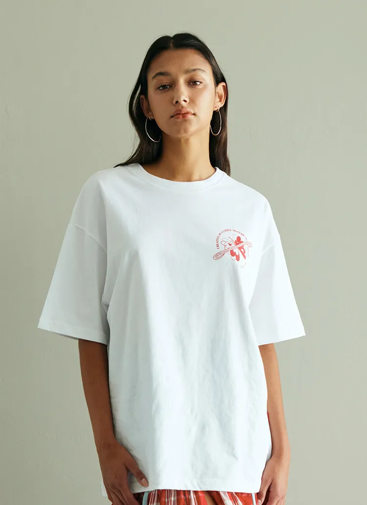 バタフライ半袖Tシャツ(White) | 詳細画像1