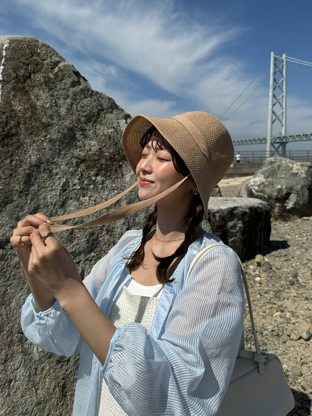 ストラップ付ストローハット | 詳細画像4