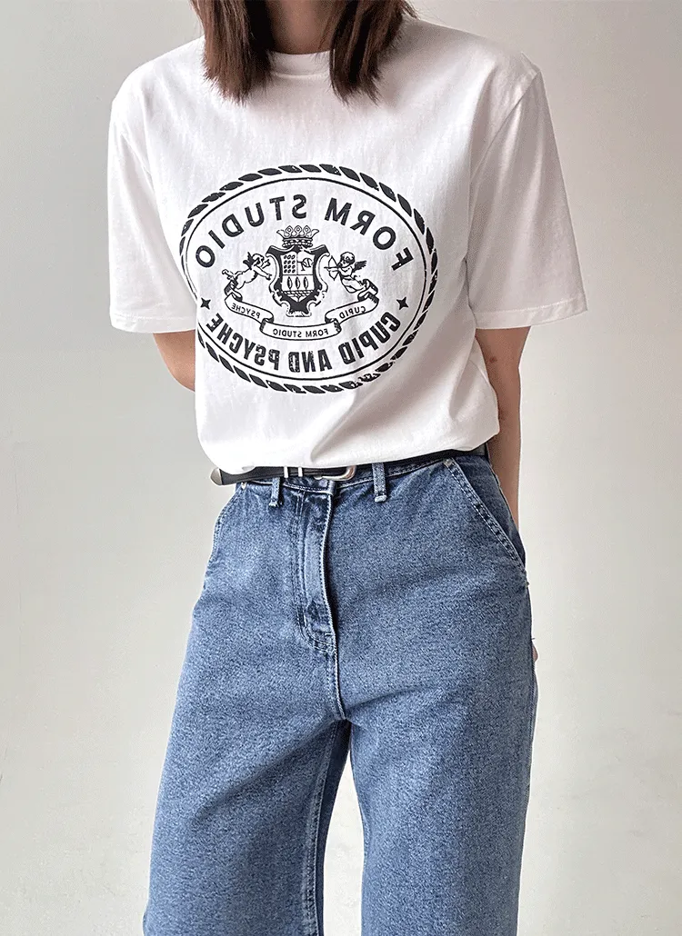 CUPIDプリント半袖Tシャツ | theclip | 詳細画像1