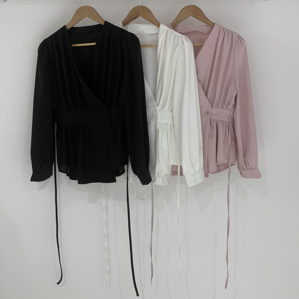 ウエストボタンペプラムブラウス | 詳細画像13