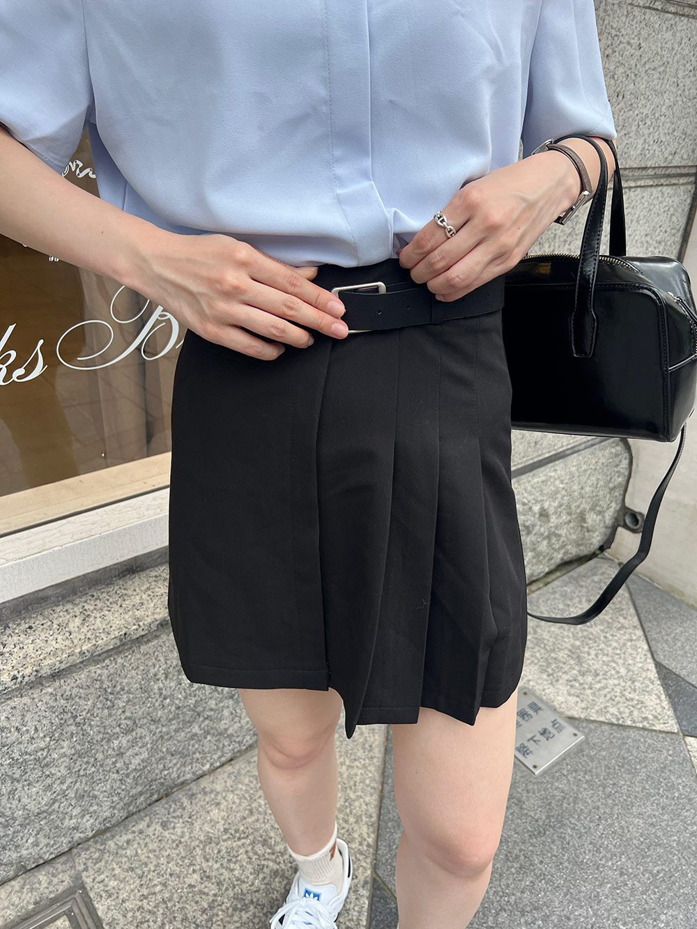 ベルト付パンツ裏地ミニスカート | レディースファッション通販 - DHOLIC