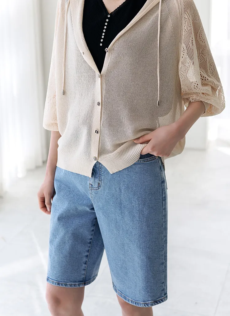 内ゴムサマーハーフデニムパンツ | styleonme | 詳細画像1