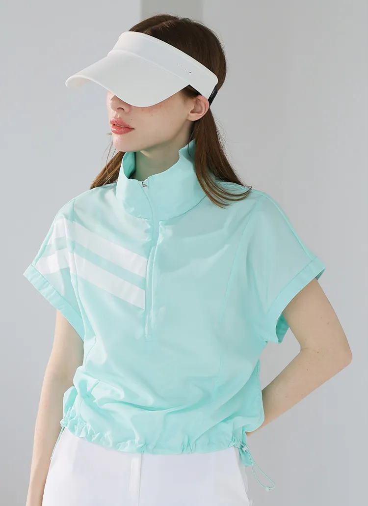 ツーラインハイネック半袖アノラックジャンパー | styleonme | 詳細画像1