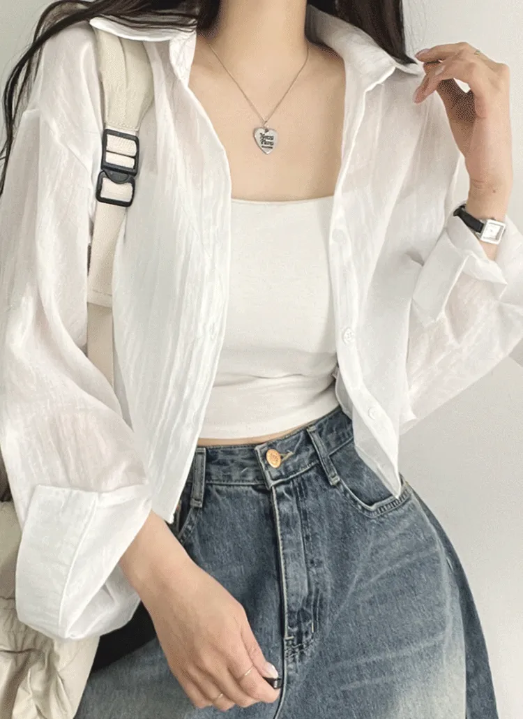 シアークロップドシャツ | withhuilin | 詳細画像1