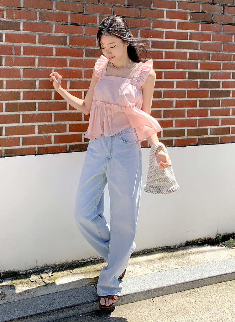 【新品】A.P.C フリルつき ノースリーブ フリルバックリボンフレアノースリーブ | レディースファッション通販