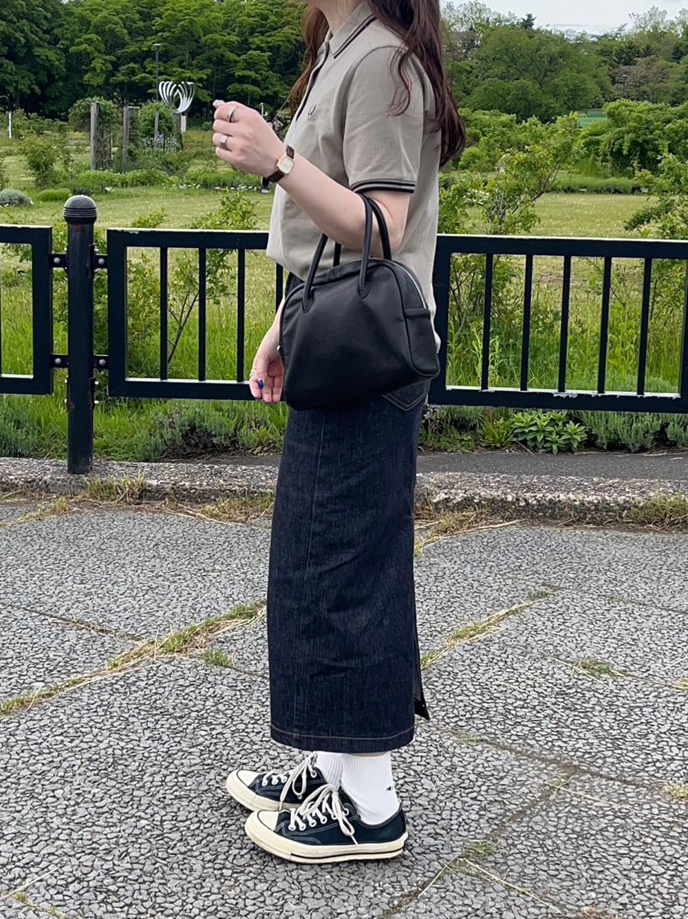 バックスリットステッチデニムスカート | 詳細画像16