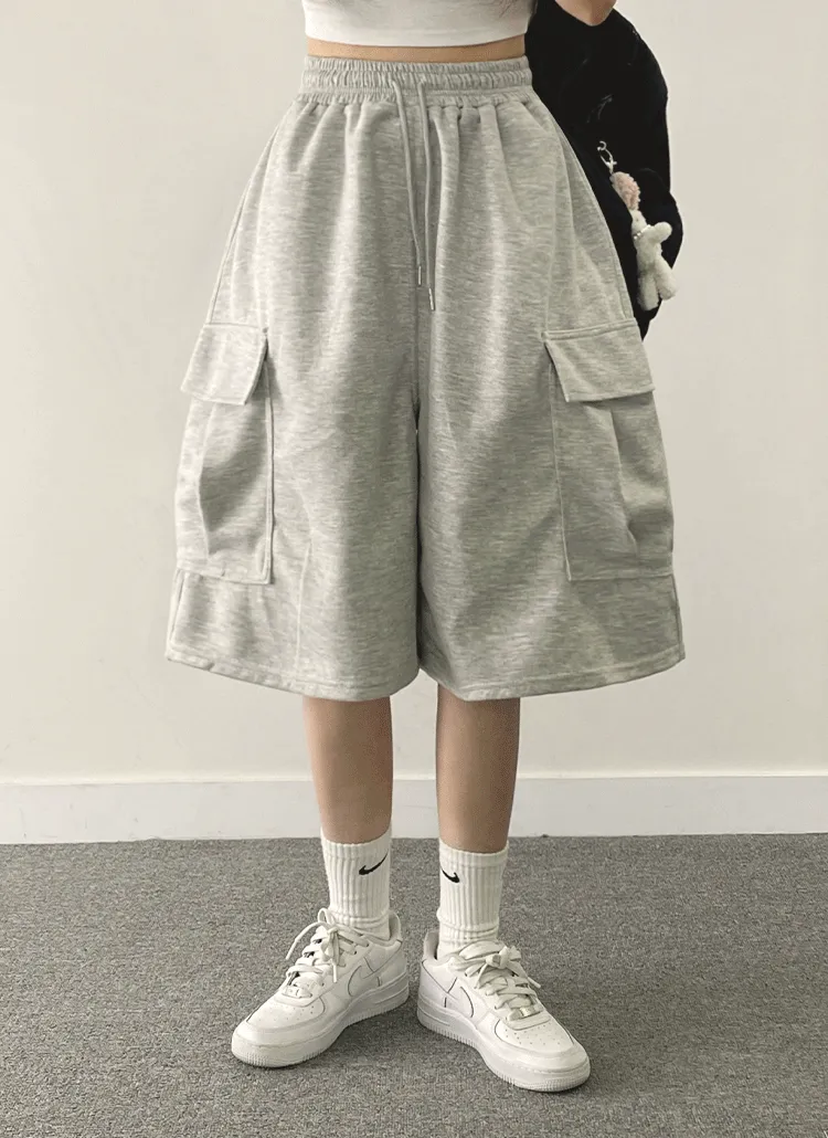 ルーズスウェットバミューダパンツ | withhuilin | 詳細画像1