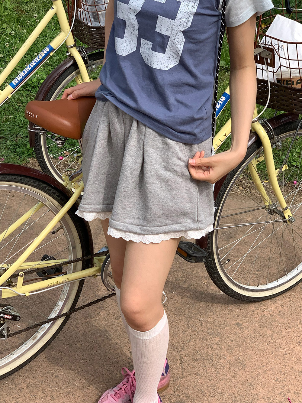 レーススウェットショートパンツ | 詳細画像2