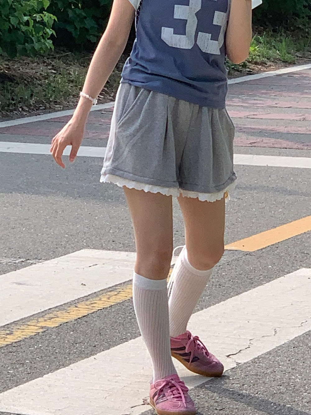 レーススウェットショートパンツ | 詳細画像9