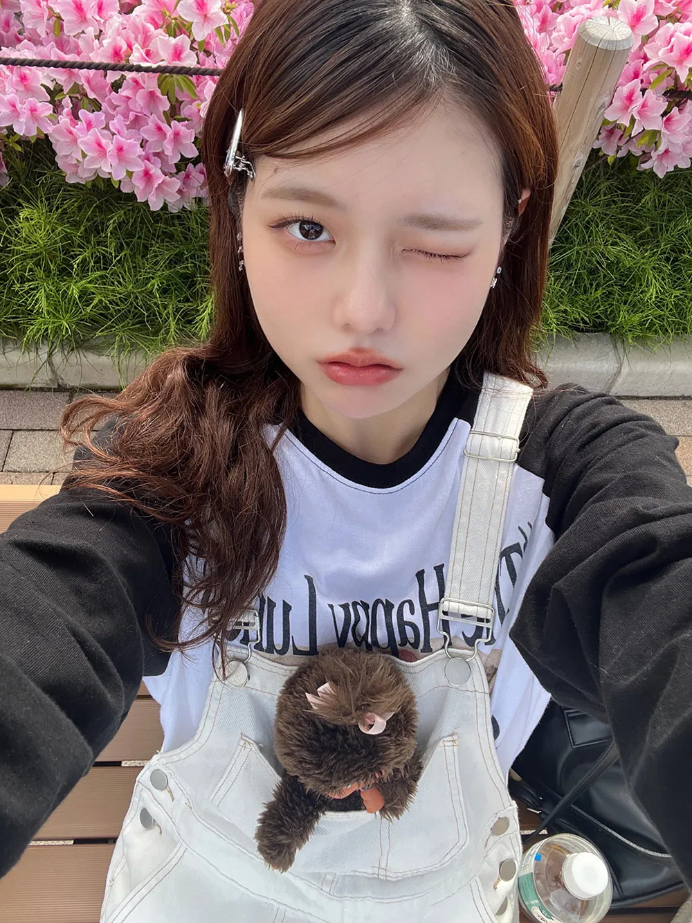 レオパードファーリボン】ベビーヘアクリップ キッズヘアクリップ  