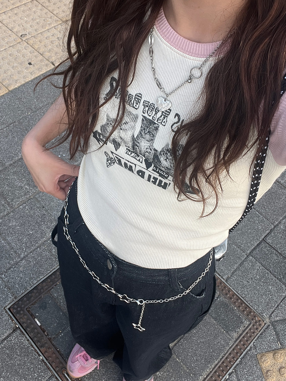 配色キャット半袖Tシャツ | 詳細画像13