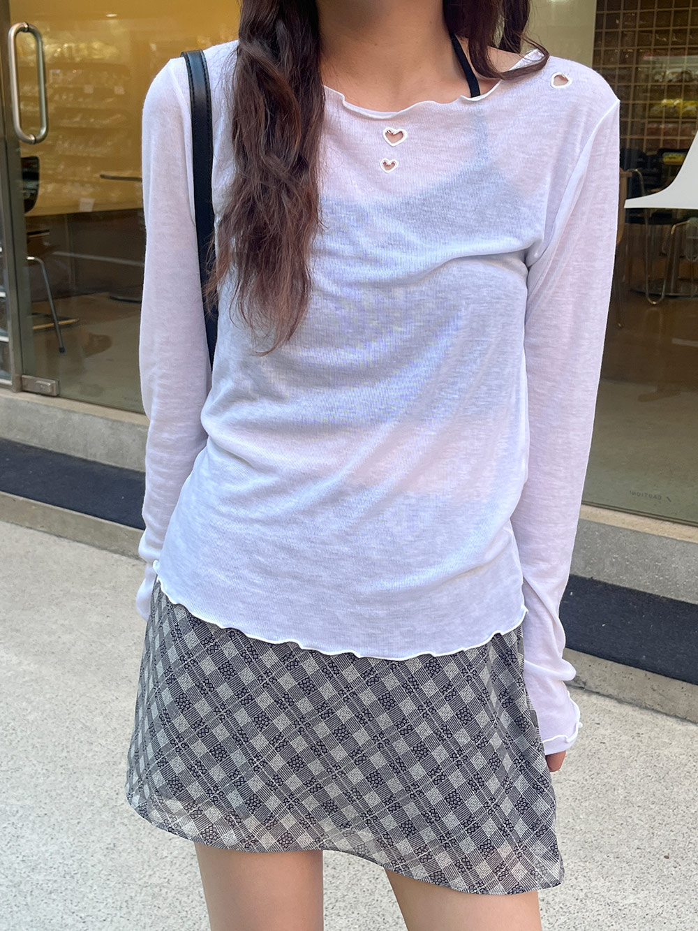 ハートカットシアー長袖Tシャツ | 詳細画像22