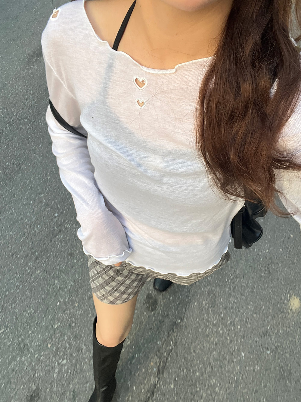ハートカットシアー長袖Tシャツ | 詳細画像24