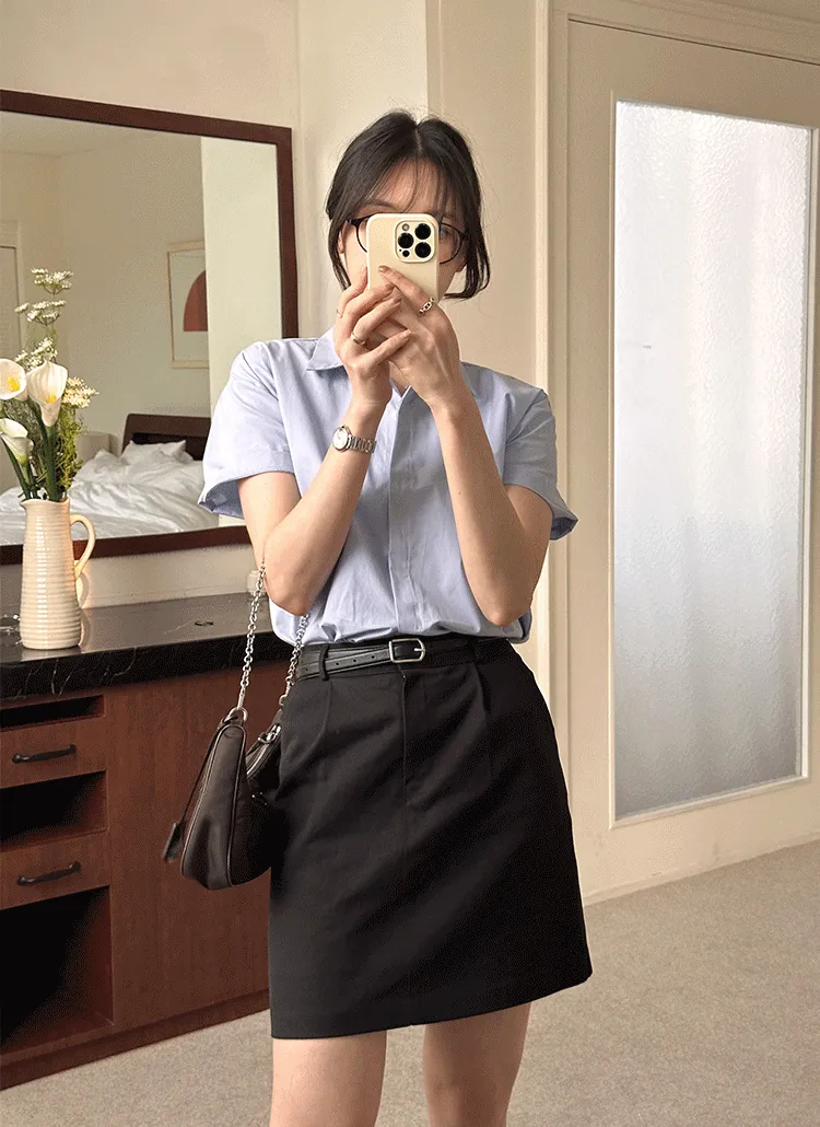 ピンタックミニ台形スカート | theclip | 詳細画像1