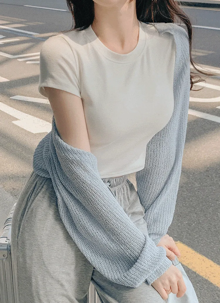 クロップドショートスリーブTシャツ | FROMDAYONE | 詳細画像1