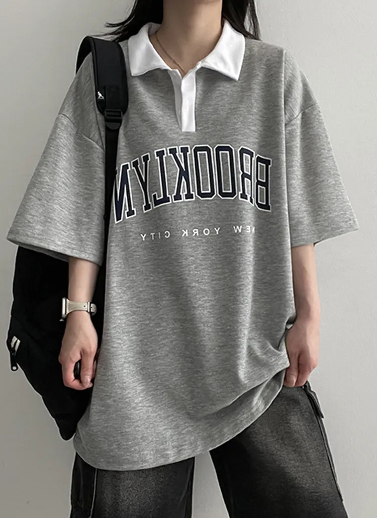 BROOKLYNポロカラーTシャツ | hijjoo | 詳細画像1
