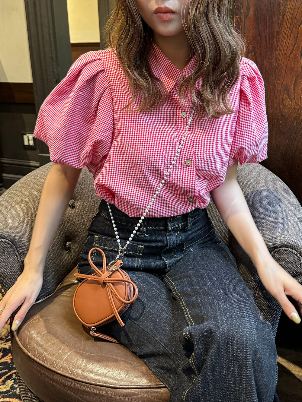 リボンキーリング付エコパールショルダーミニポーチバッグ | 詳細画像19