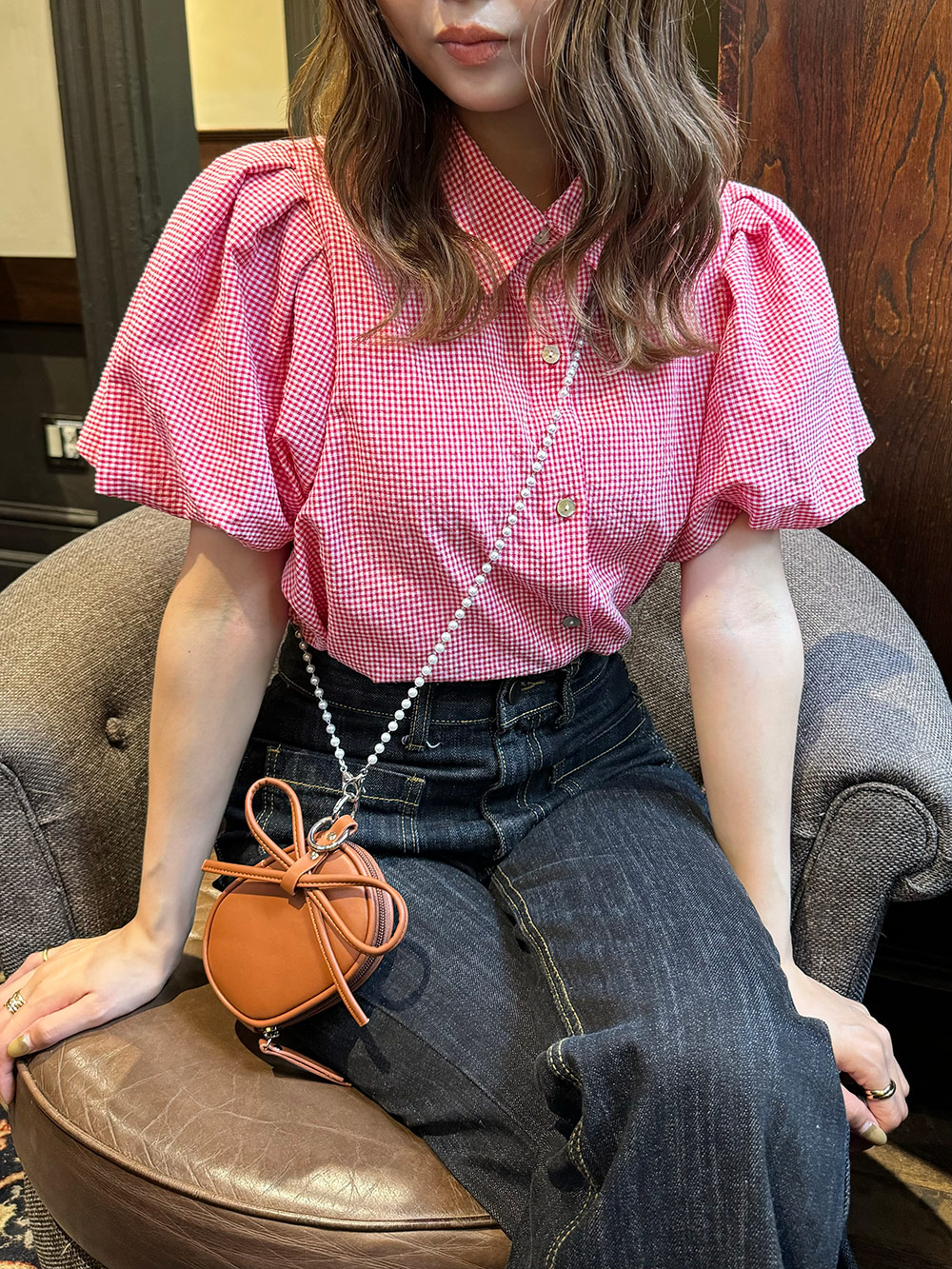 リボンキーリング付エコパールショルダーミニポーチバッグ | 詳細画像20