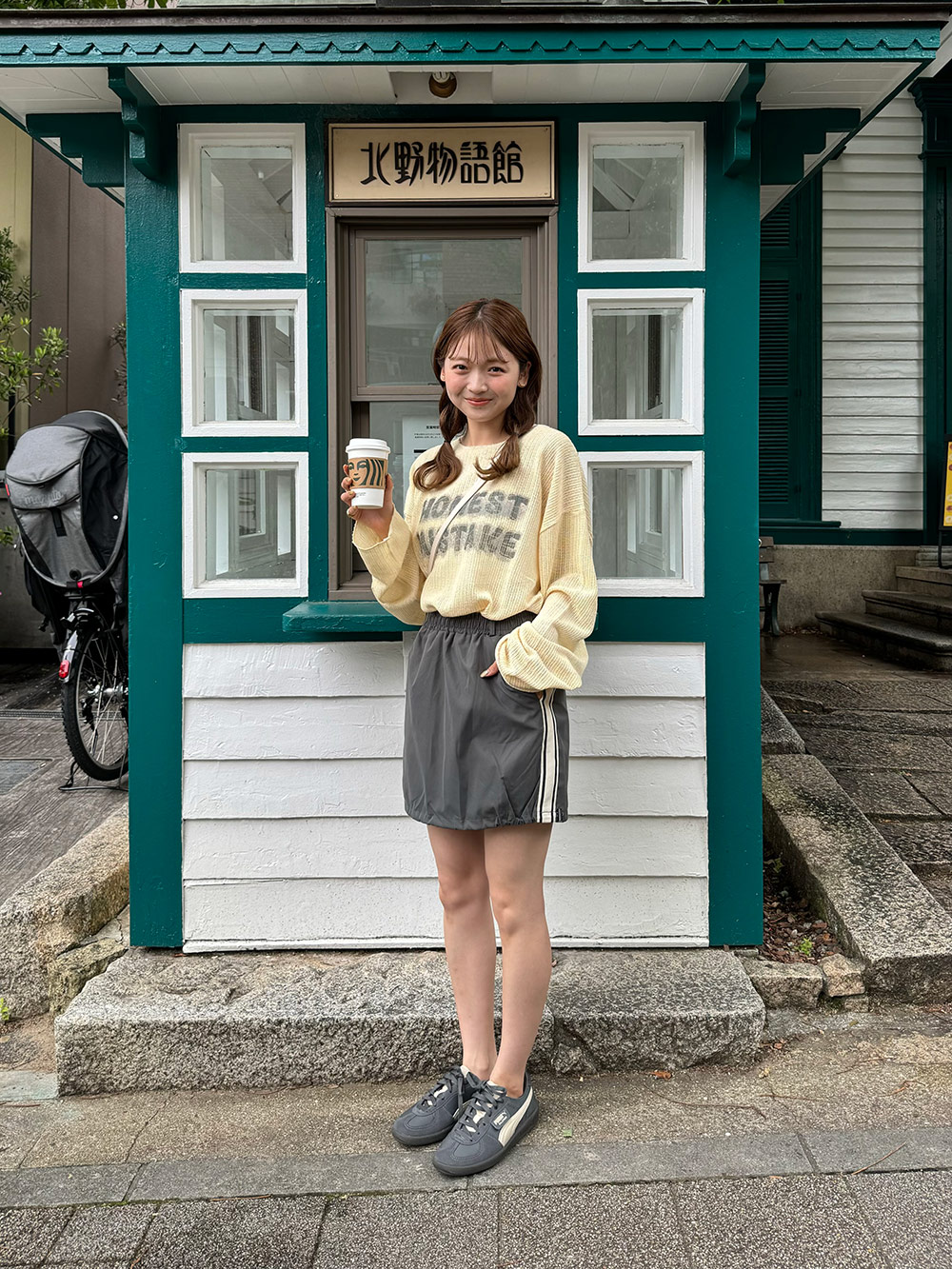サイド配色ラインドローコードミニスカート | 詳細画像2