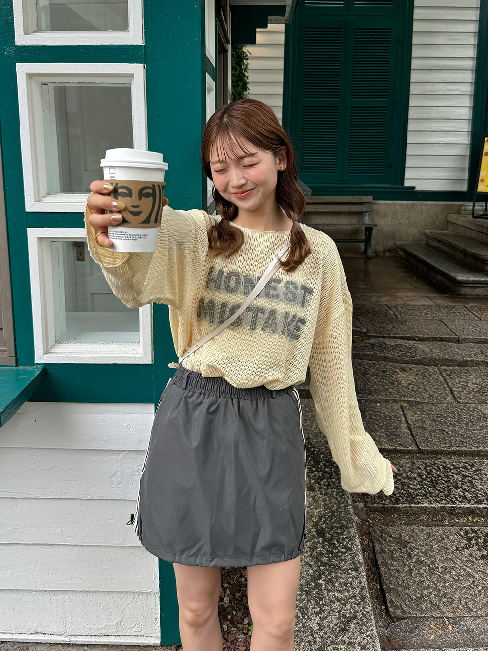 サイド配色ラインドローコードミニスカート | 詳細画像9