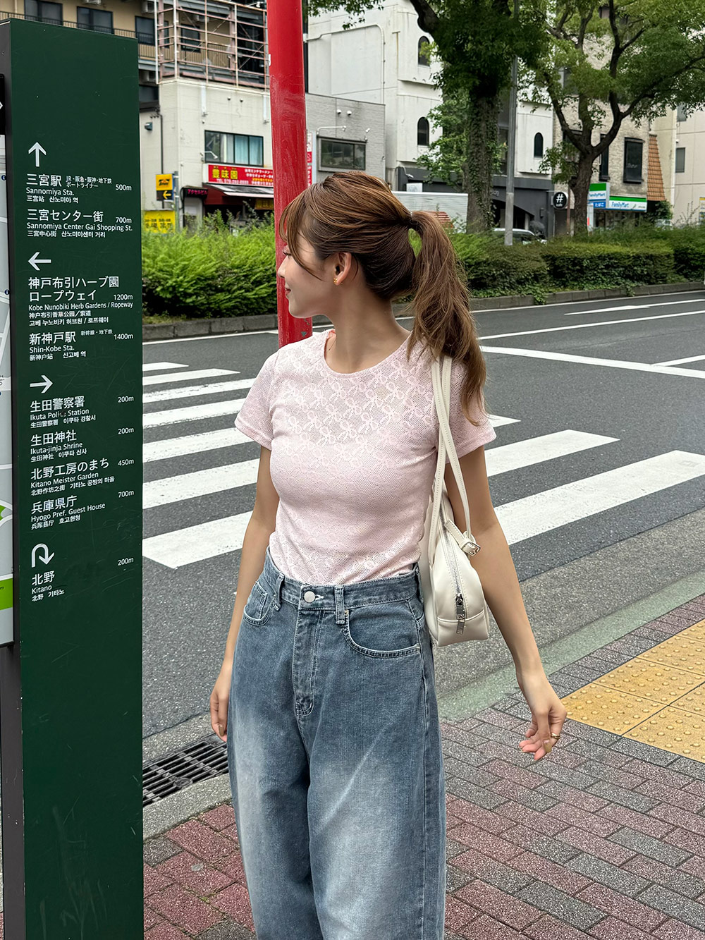 リボンシースルークロップドTシャツ | 詳細画像10